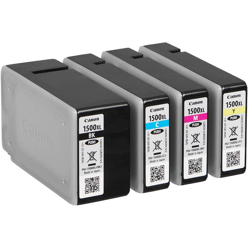 Canon Original PGI-1500XL Druckerpatronen 4er Multipack BK/C/M/Y (9182B010)