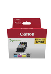 Canon Original CLI-581 Druckerpatronen - 4er Multipack (cyan, magenta, gelb, schwarz) (2103C007)