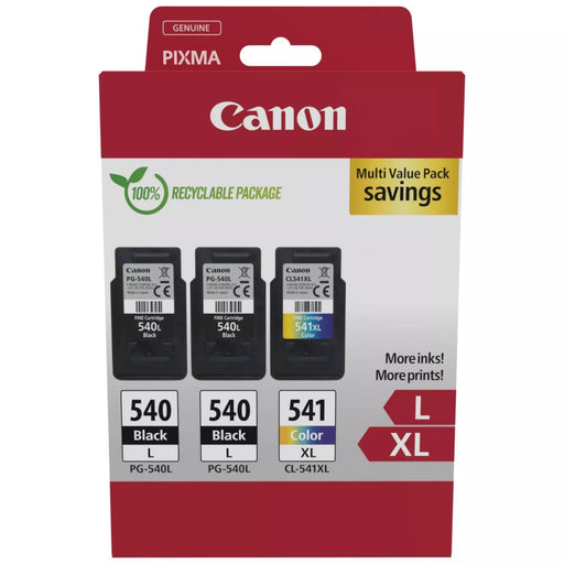 Canon Original PG-540L + CL-541XL Druckerpatronen Multipack - 2 x schwarz / 1 x farbig (5224B017)