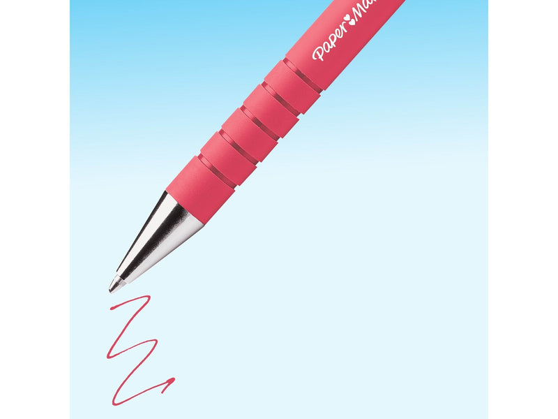 Paper Mate Flexgrip Ultra-Druckkugelschreiber | mittlere Schreibspitze (1,0 mm) | sortierte Farben | 3+1-Packung