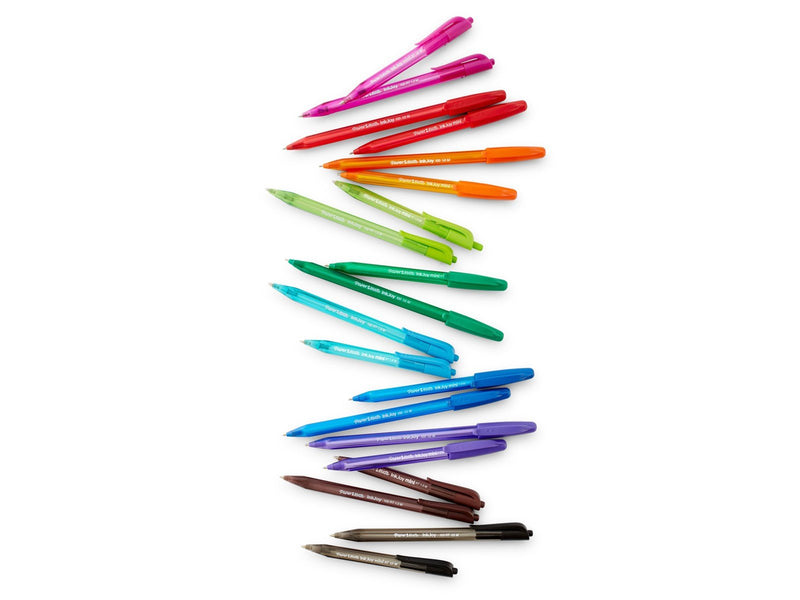 Paper Mate InkJoy 100ST Kugelschreiber | feine Spitze (0,7 mm) | klassische Farben | 5 Stück