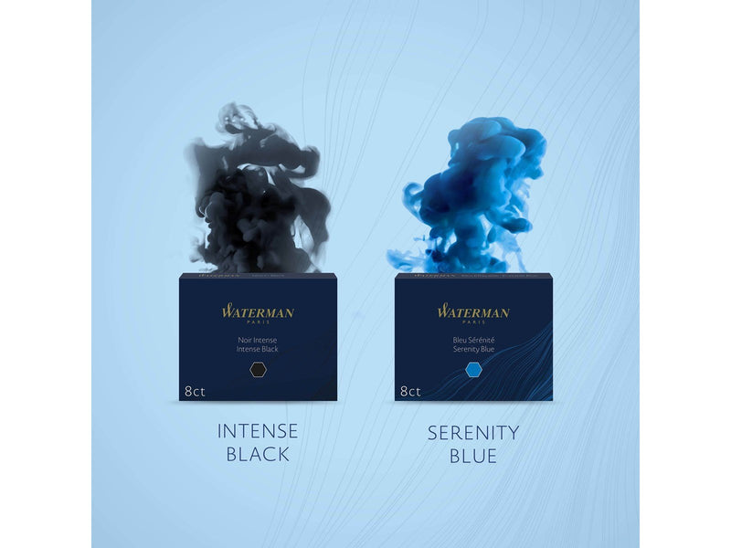 Waterman Füller-Tintenpatronen | International Standardgröße | Serenity Blue | 36 Stück