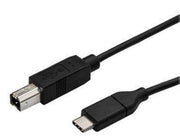 StarTech.com USB C to USB B Printer Cable - M/M - USB 2.0 - USB-C cable - 3 m