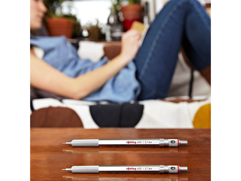 Rotring rOtring 600 Druckbleistift | 0,5 mm | Rot | Ergonomisches Vollmetallgehäuse