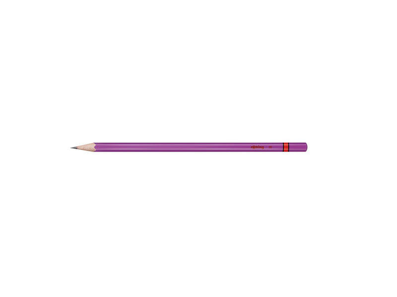 Rotring rOtring Woodcase Metallic-Bleistifte | HB-Blei | Verschiedene Farben | 4 Stück