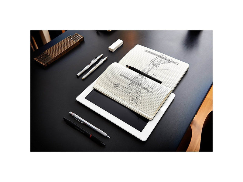 Rotring rOtring 800 Druckbleistift | 0,5 mm | Schwarz Vollmetall