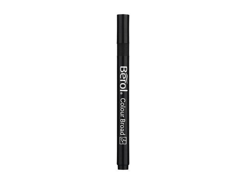Berol Dicke, bunte Faserschreiber, Strichbreite: 1,1 mm – schwarz, 12 Stifte