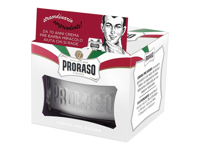 PRORASO Preshave Creme - Sensitive Green Tea & Oats - 100 ml
