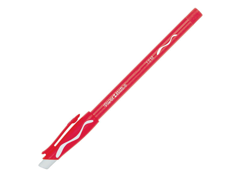 Paper Mate Replay Radierbarer Kugelschreiber | mittlere Spitze (1,0 mm) | rot | 2 Stück