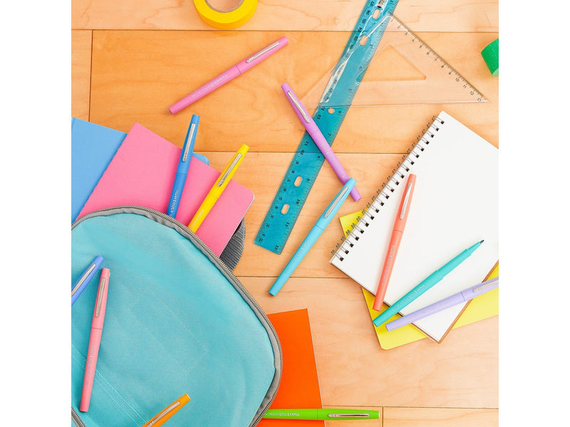 Paper Mate Flair Filzstifte | mittlere Spitze (0,7 mm) | gemischte Pastellfarben | 12 Stück