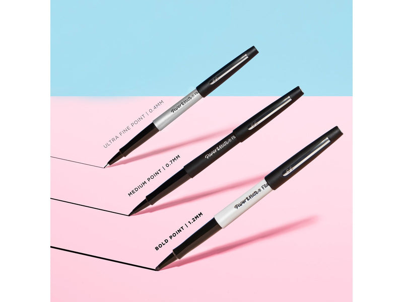 Paper Mate Flair Filzstifte | Fette Spitze (1,2 mm) | Verschiedene Farben | 12 Stück