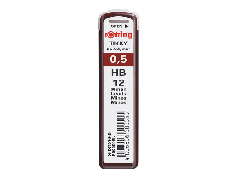 Rotring rOtring Nachfüllminen | 0,5 mm | HB | 12 Minen