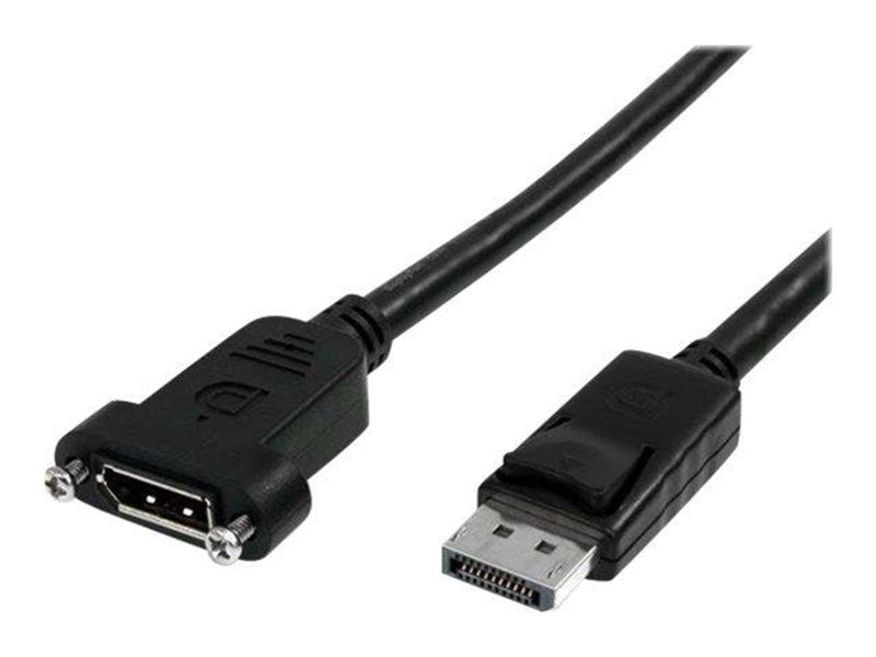 StarTech.com 3 ft / 91 cm 20 pin DP DisplayPort Extension Panel Mount Cable - DisplayPort to DisplayPort - Male to Female (DPPNL