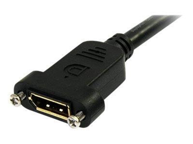 StarTech.com 3 ft / 91 cm 20 pin DP DisplayPort Extension Panel Mount Cable - DisplayPort to DisplayPort - Male to Female (DPPNL