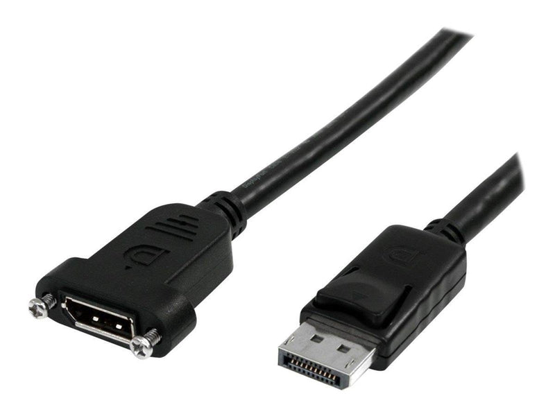 StarTech.com 3 ft / 91 cm 20 pin DP DisplayPort Extension Panel Mount Cable - DisplayPort to DisplayPort - Male to Female (DPPNL