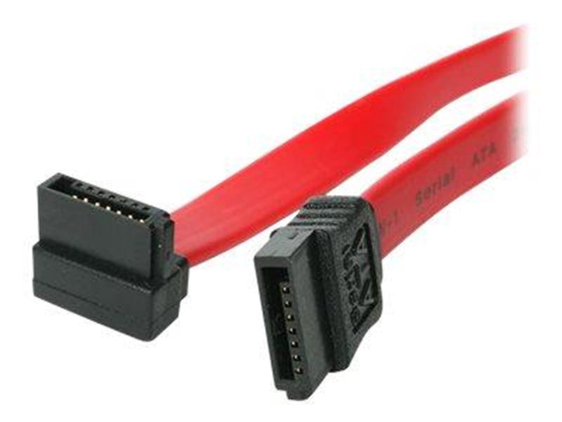 StarTech.com 6in SATA to Right Angle SATA Serial ATA Cable - 6in SATA Cable - left angle SATA Cable - angled SATA Cable - SATA c