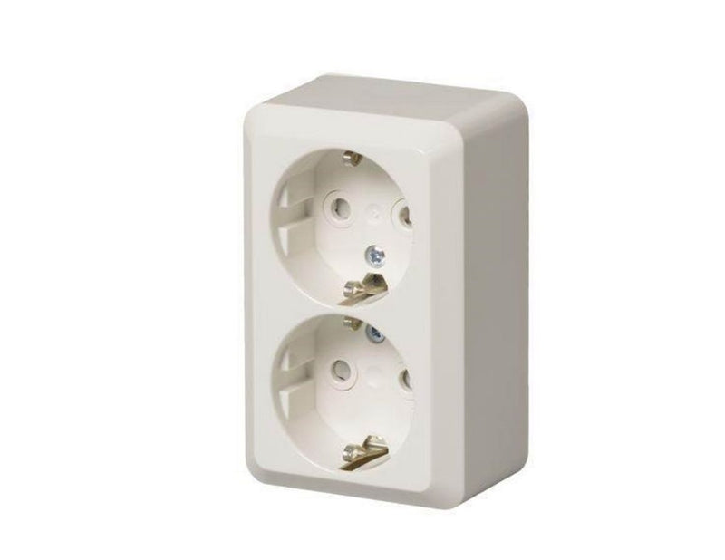 ABB Socket outlet schuko 2-g screwless term
