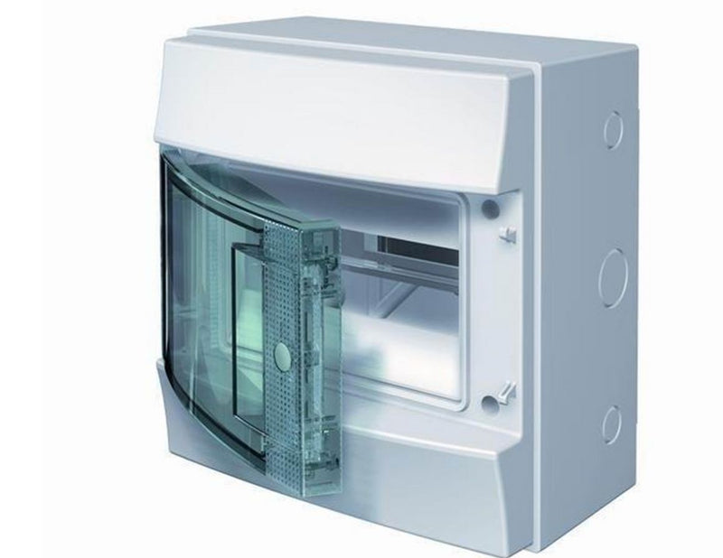 ABB Consumer units 8m w/transparent door ip65