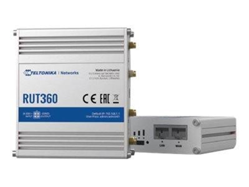 Teltonika RUT360 LTE CAT6 Industrial Cellular Router - Wireless router N Standard - 802.11n
