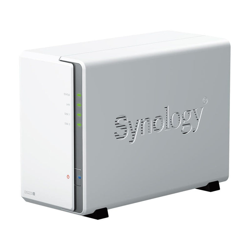 Synology DiskStation DS223J 2 Einschübe NAS-Server Leergehäue + 16TB (2x8TB) Seagate Ironwolf SATA 3.5 HDD Festplatten