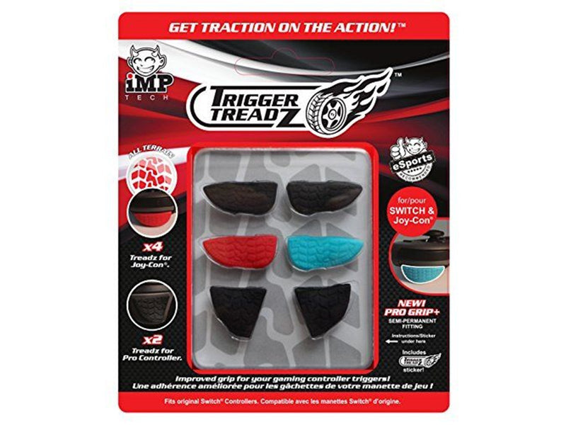 iMP TECH Trigger Treadz: Joy-Con and Pro Controller 6-Pack for Nintendo Switch - Miscellaneous Zubehör für Spielkonsole - Ninten