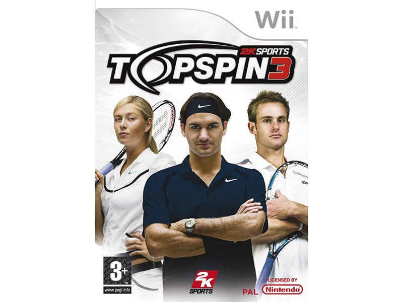 Top Spin 3 (Inc. 2 Racquets) - Nintendo Wii - Sport - PEGI 3