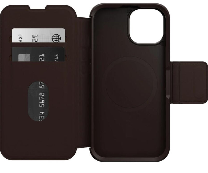 OtterBox Strada Series Folio mit MagSafe für das Apple iPhone 15 Pro Max - Espresso Braun