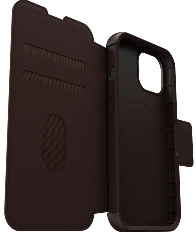 OtterBox Strada Series Folio mit MagSafe für das Apple iPhone 15 Pro Max - Espresso Braun