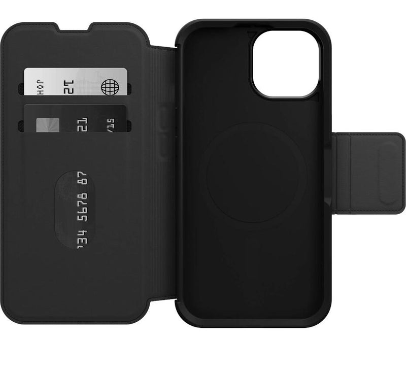 OtterBox Strada Series Folio mit MagSafe für das Apple iPhone 15 Pro - Schwarz