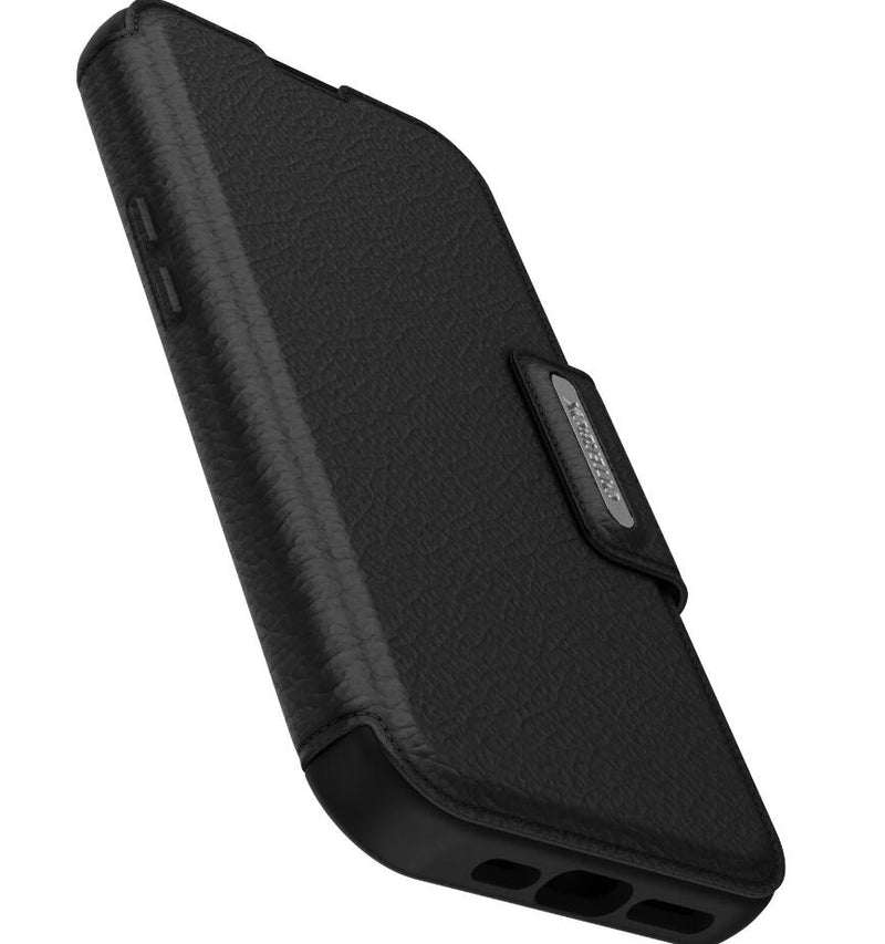 OtterBox Strada Series Folio mit MagSafe für das Apple iPhone 15 Pro - Schwarz
