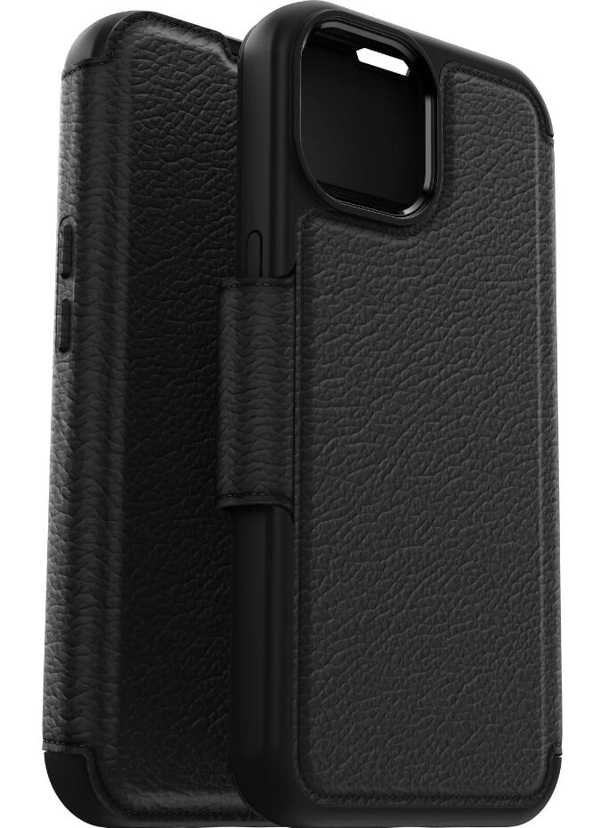 OtterBox Strada Series Folio mit MagSafe für das Apple iPhone 15 Pro - Schwarz