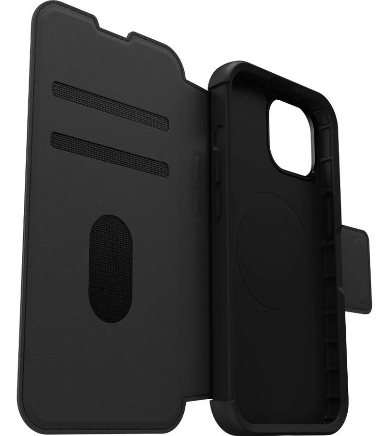 OtterBox Strada Series Folio mit MagSafe für das Apple iPhone 15 Pro - Schwarz