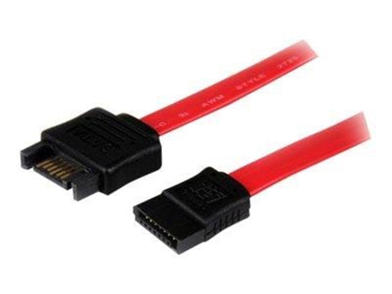 StarTech.com 0.3m SATA Extension Cable - 30cm 7 pin SATA Extension - 7 pin SATA Extension Cable - 7 pin SATA Extension cord - SA