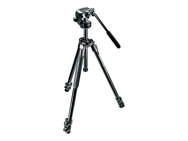 Manfrotto 290 Xtra Alu 3-Section Tripod Kit with 128RC Fluid Head