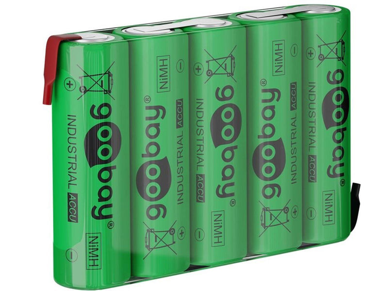 Pro 5x AA (Mignon) - 2100 mAh green - Solder tail (Z)