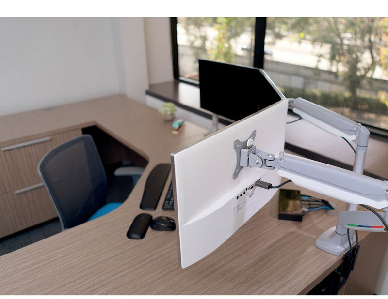 Kensington SmartFit® One-Touch Monitorarm für zwei Monitore, grau