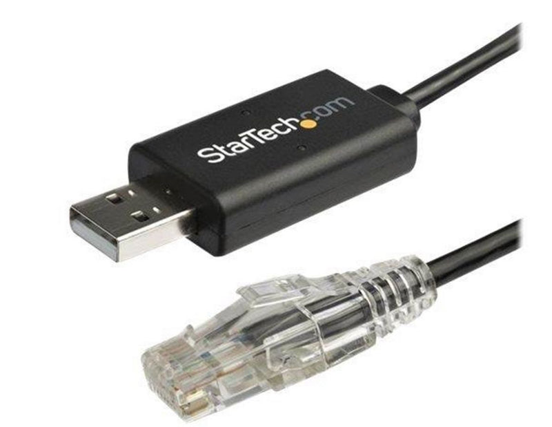 StarTech.com 6 ft. / 1.8 m Cisco USB Console Cable - USB to RJ45 - 460Kbps - serial cable - 1.8 m - black - Schwarz - 1m