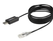 StarTech.com 6 ft. / 1.8 m Cisco USB Console Cable - USB to RJ45 - 460Kbps - serial cable - 1.8 m - black - Schwarz - 1m