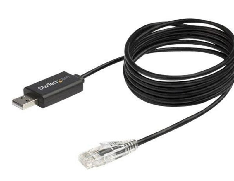 StarTech.com 6 ft. / 1.8 m Cisco USB Console Cable - USB to RJ45 - 460Kbps - serial cable - 1.8 m - black - Schwarz - 1m