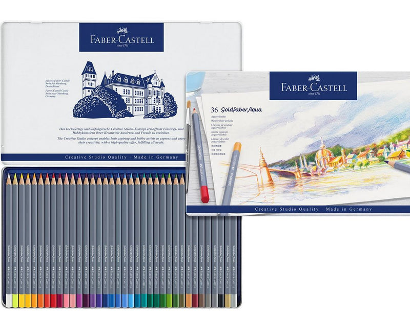 Faber-Castell Aqua.stift Goldfaber Aqua 36-Metalletui