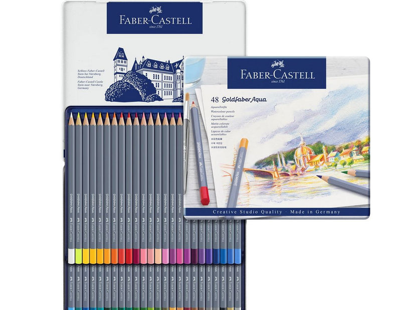 Faber-Castell Aqua.stift Goldfaber Aqua 48-Metalletui