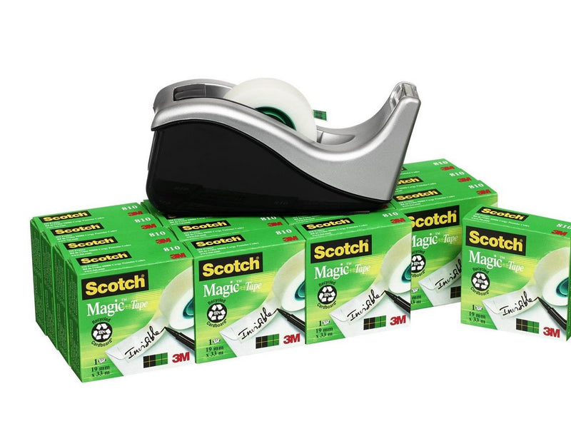 3M Table Dispenser C60 +16 pcs.19mmx33m black