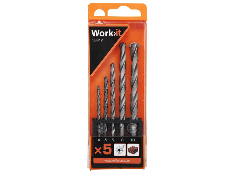 Workit Drill bit set – 5 pcs. (concrete)
