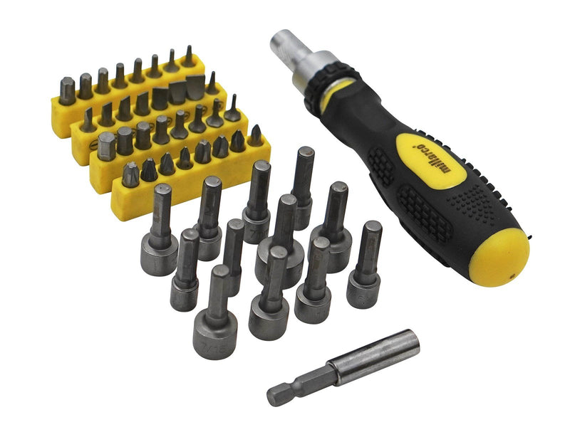 Millarco Bits set with ratchet handle - 46 pcs.
