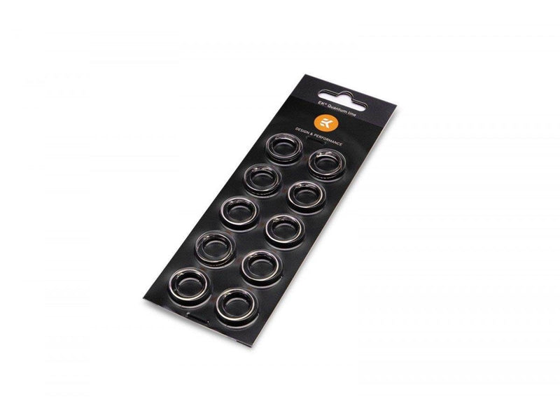 EK Water Blocks EK-Quantum Torque Color Ring 10-Pack HDC 12 - Nickel