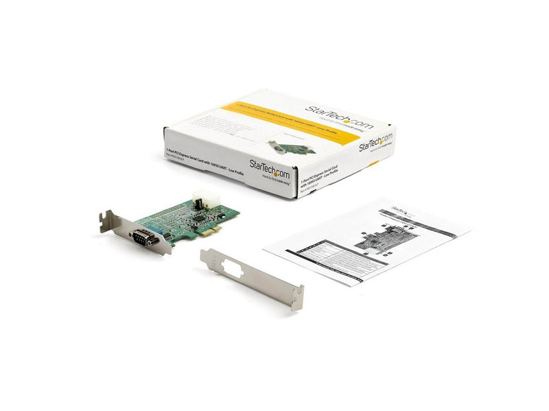 StarTech.com PEX1S953LP 1-port PCI Express RS232 Serial Adapter Card - PCIe RS232 Serial Host Controller Card - PCIe to Serial DB9 - 16950 UART