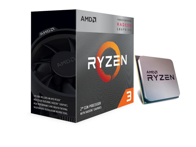 AMD Ryzen 3 3200G Wraith Spire CPU - 4 Kerne - 3.6 GHz - AMD AM4 - AMD Boxed (mit Kühler)