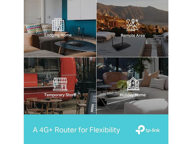 TP-Link Archer MR600 4G+ Cat6 AC1200 Wireless Dual Band Gigabit Router - 4G Wi-Fi 5