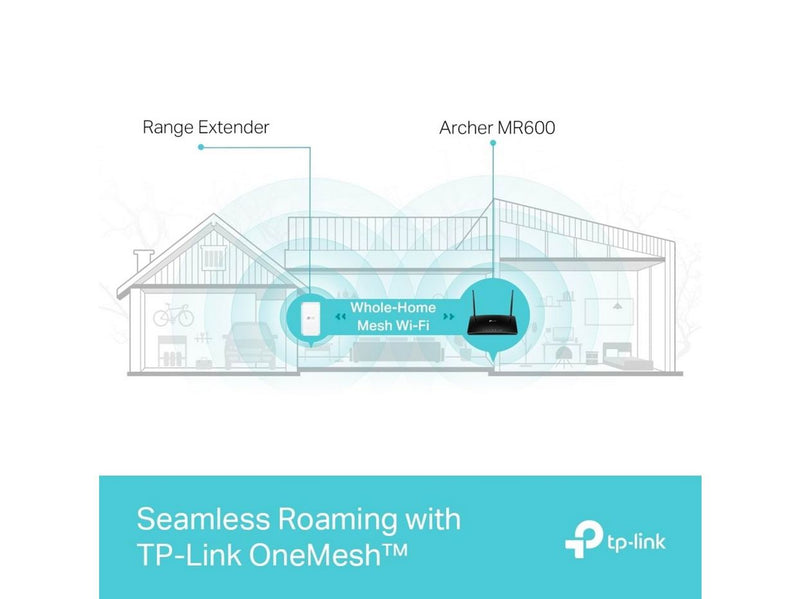 TP-Link Archer MR600 4G+ Cat6 AC1200 Wireless Dual Band Gigabit Router - 4G Wi-Fi 5
