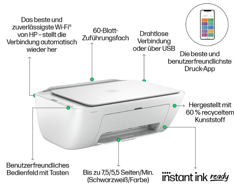 HP DeskJet 2810e Tintenstrahl-Multifunktionsgerät